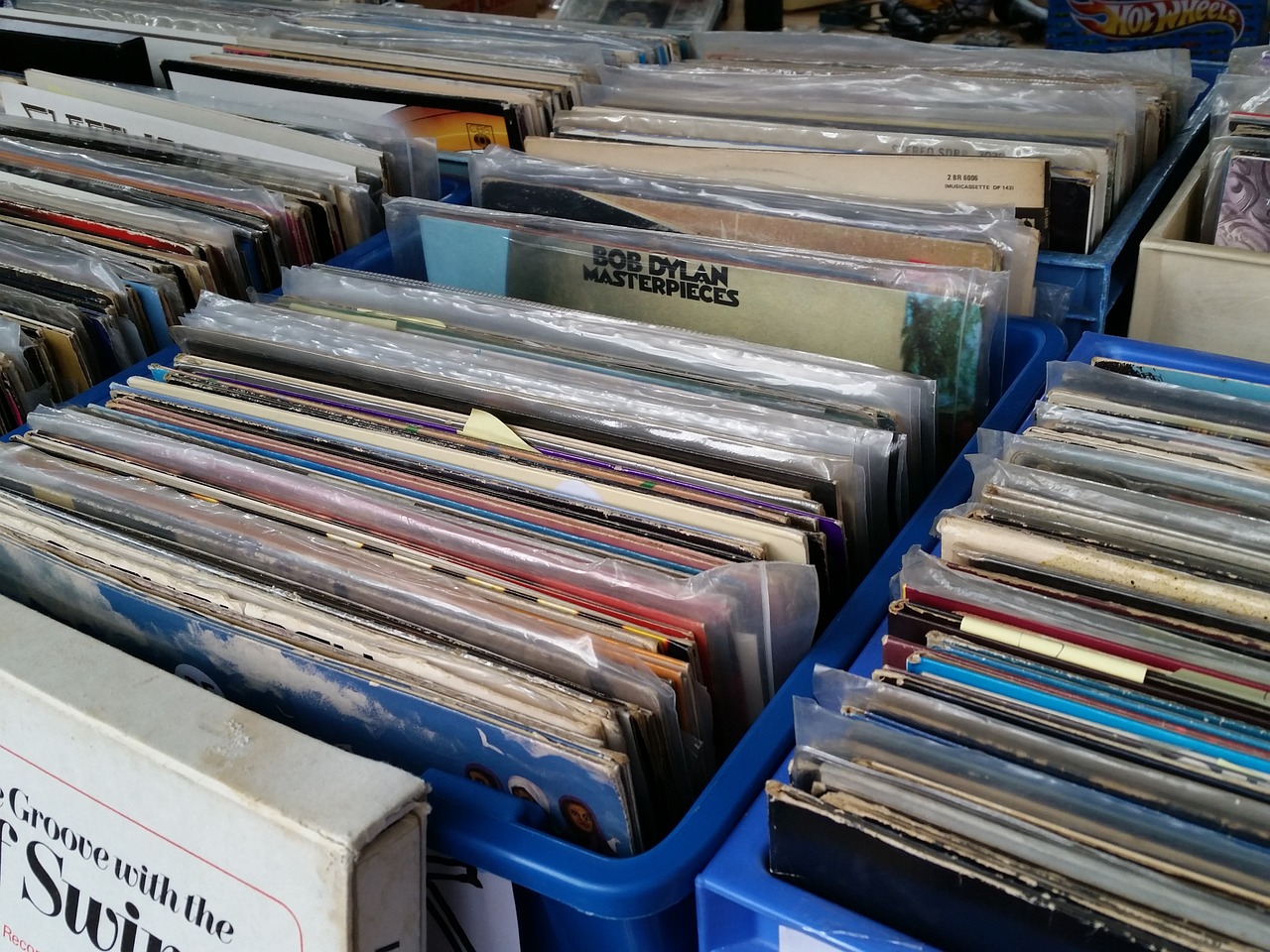 vinyl records market free photo