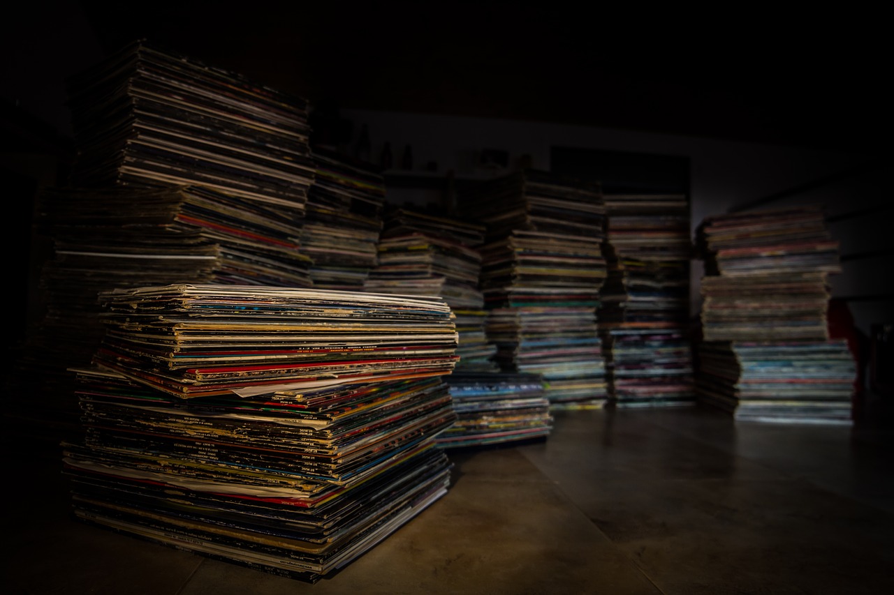 vinyl collection disk free photo