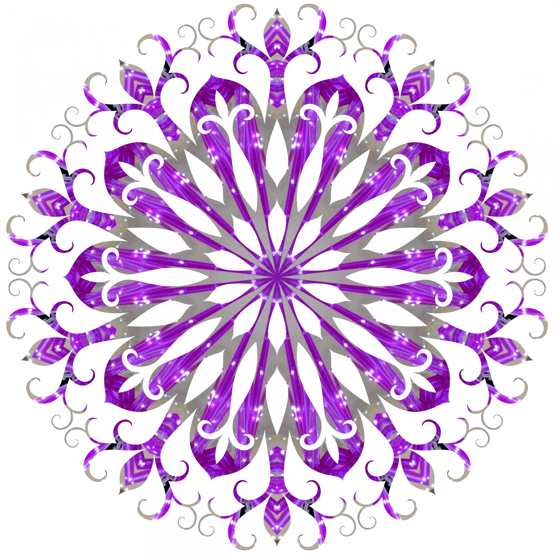 violet filigree snowflake free photo