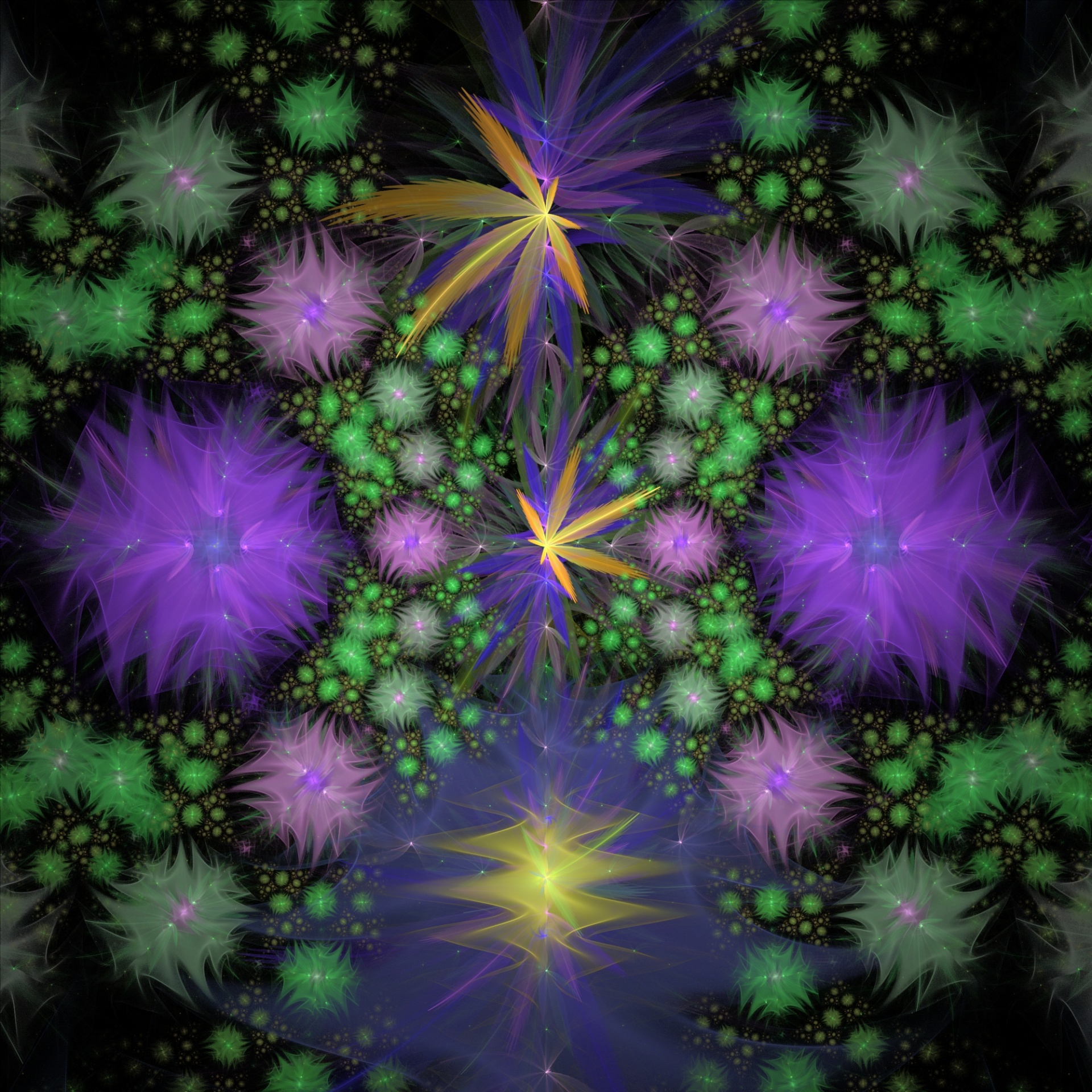 wallpaper fractal violet free photo