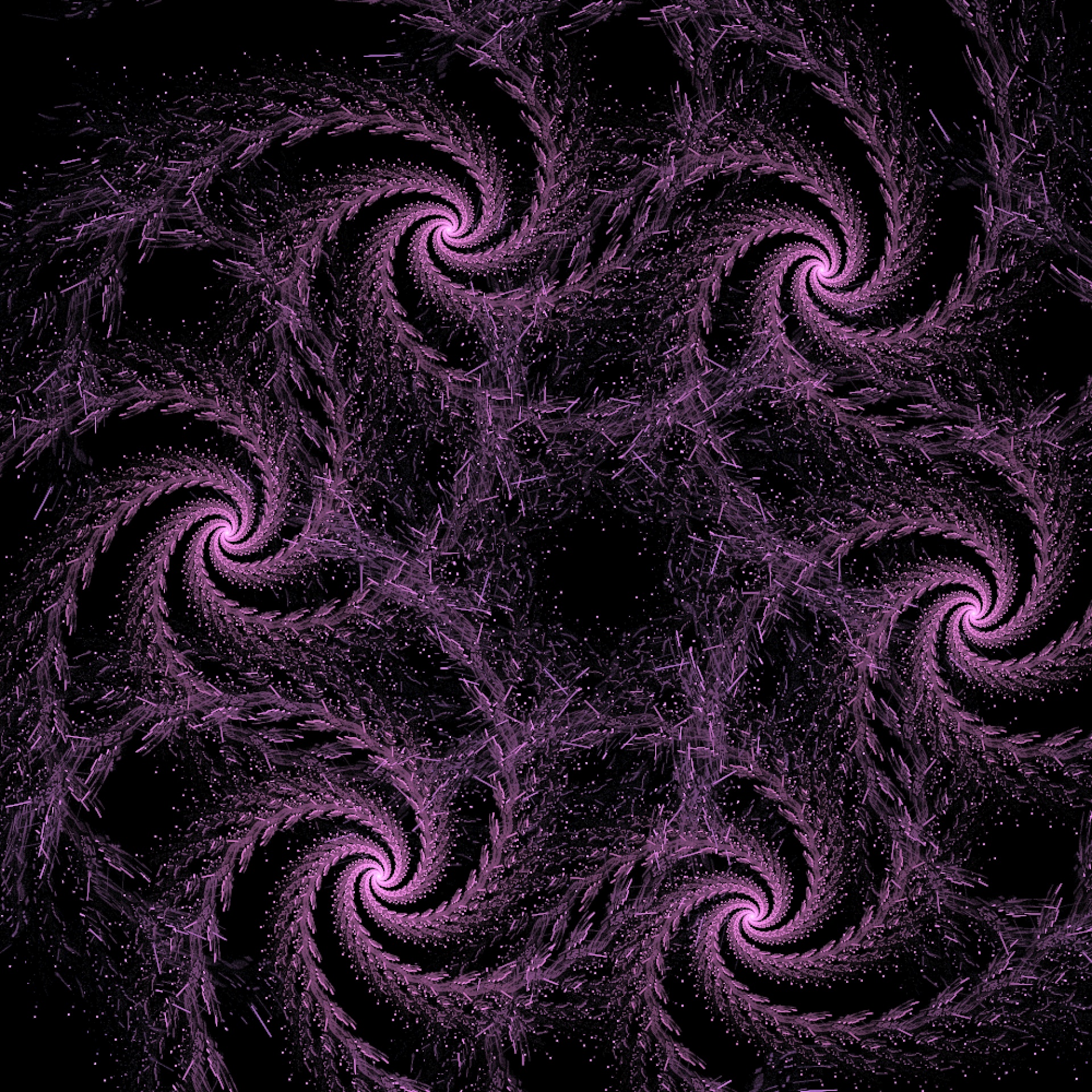 fractal violet swirls free photo