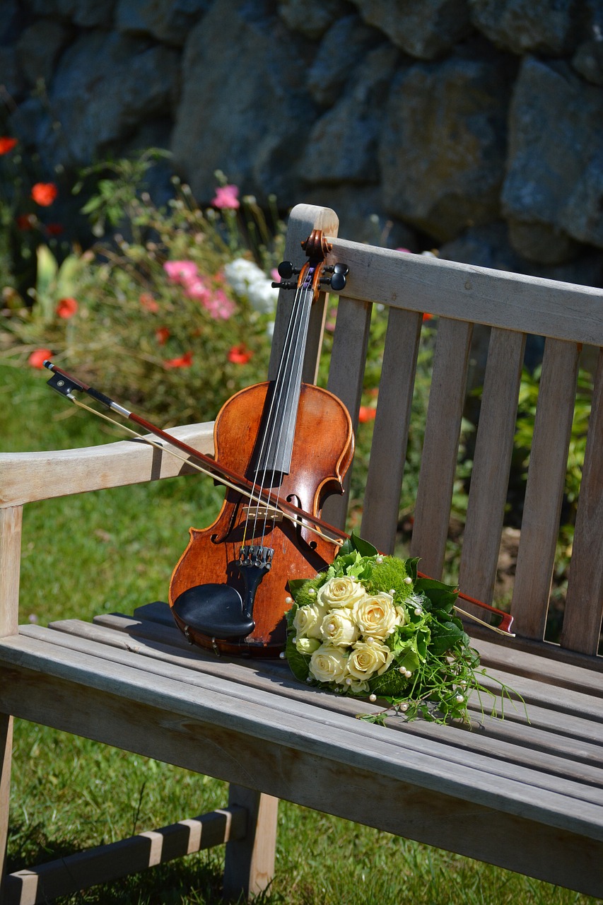 violin bridal bouquet free pictures free photo