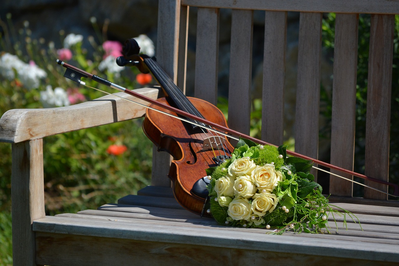 violin bridal bouquet free pictures free photo