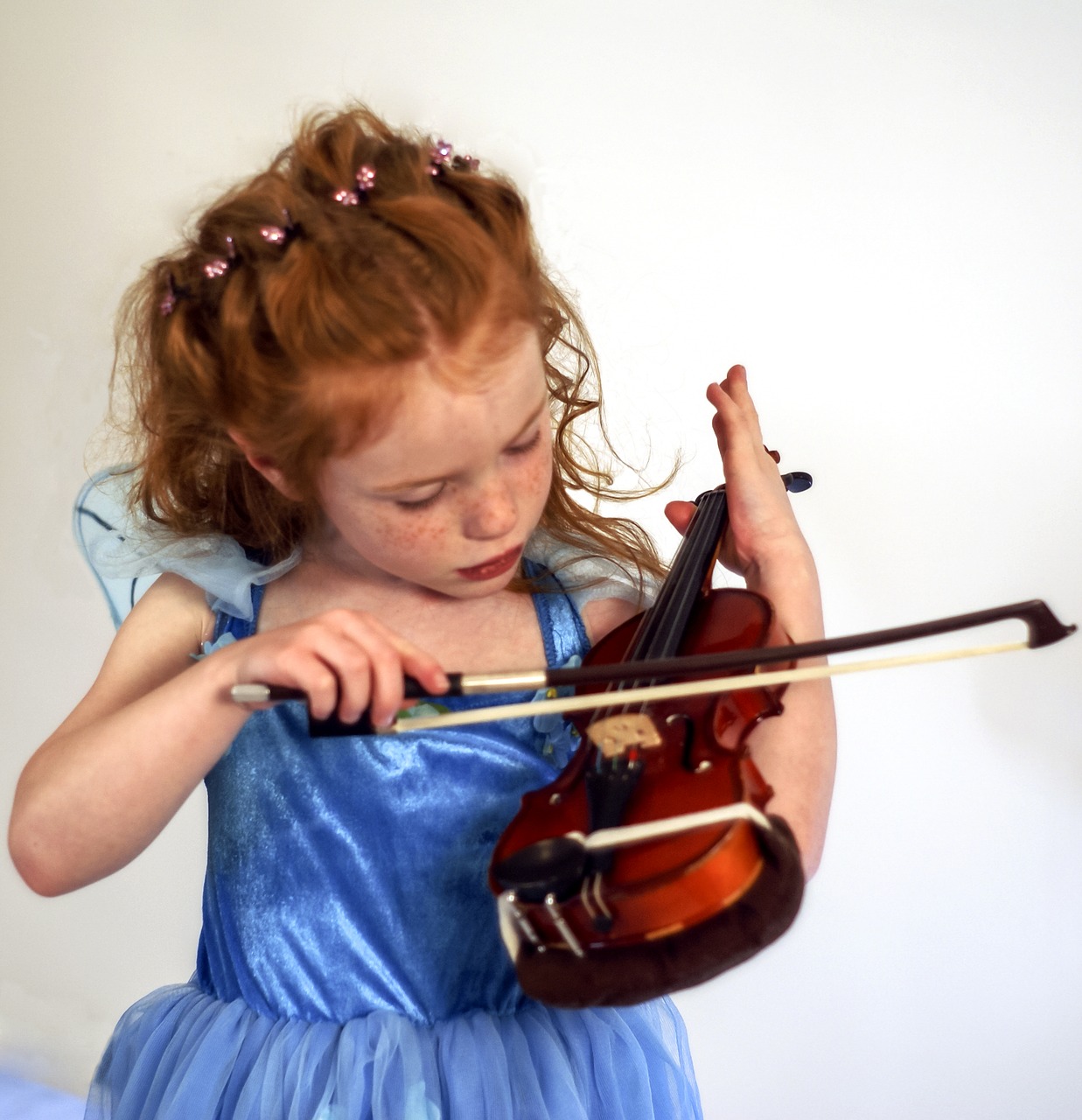 violin fairy child free photo