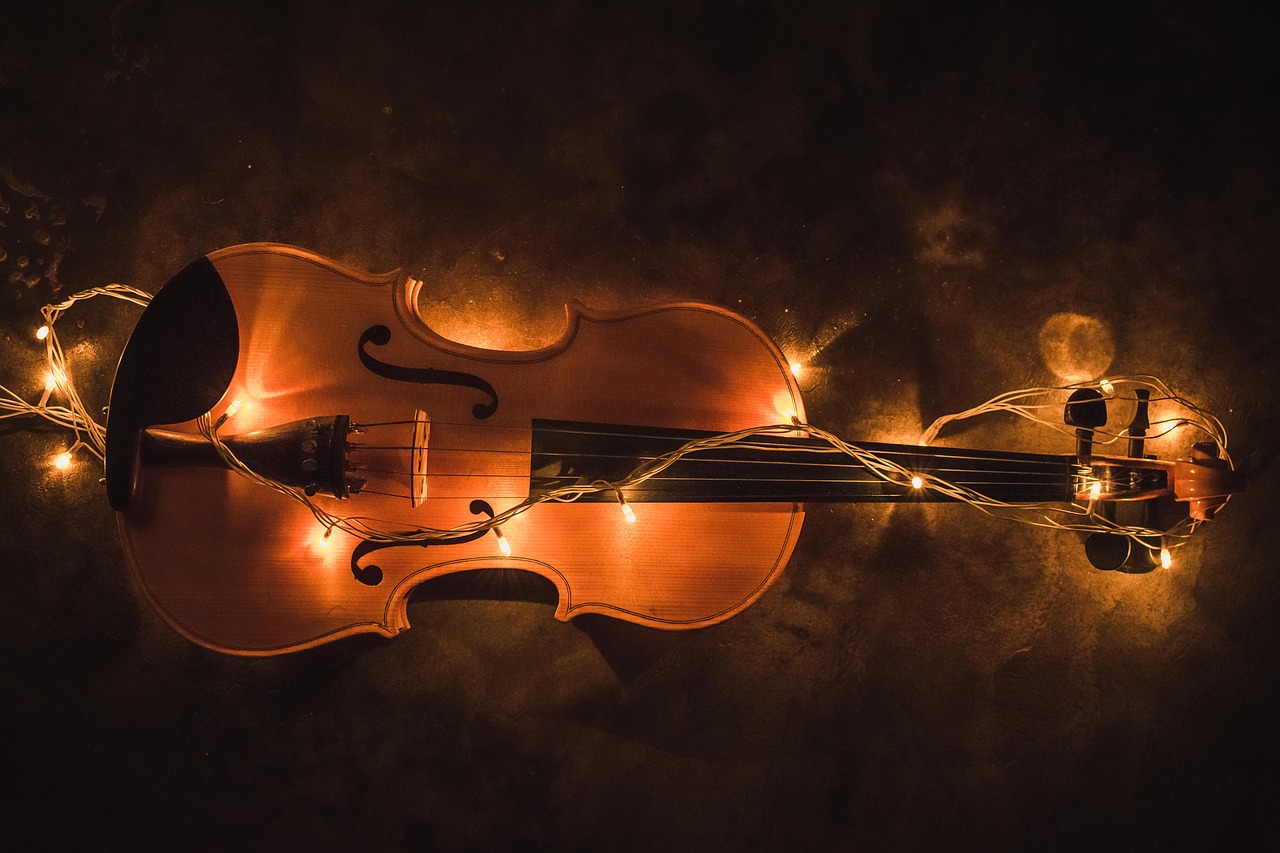 violin lighting creative free photo