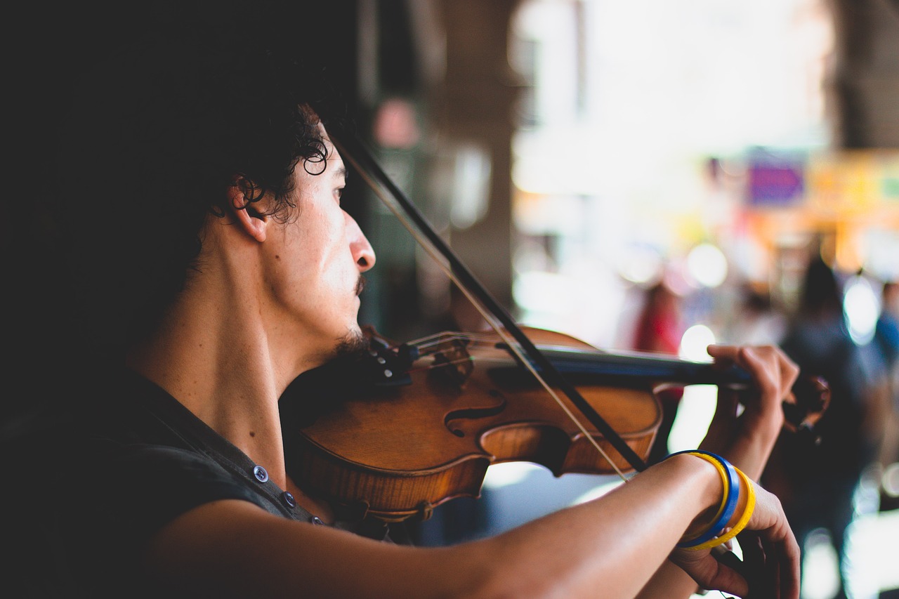 violin  music  street free photo