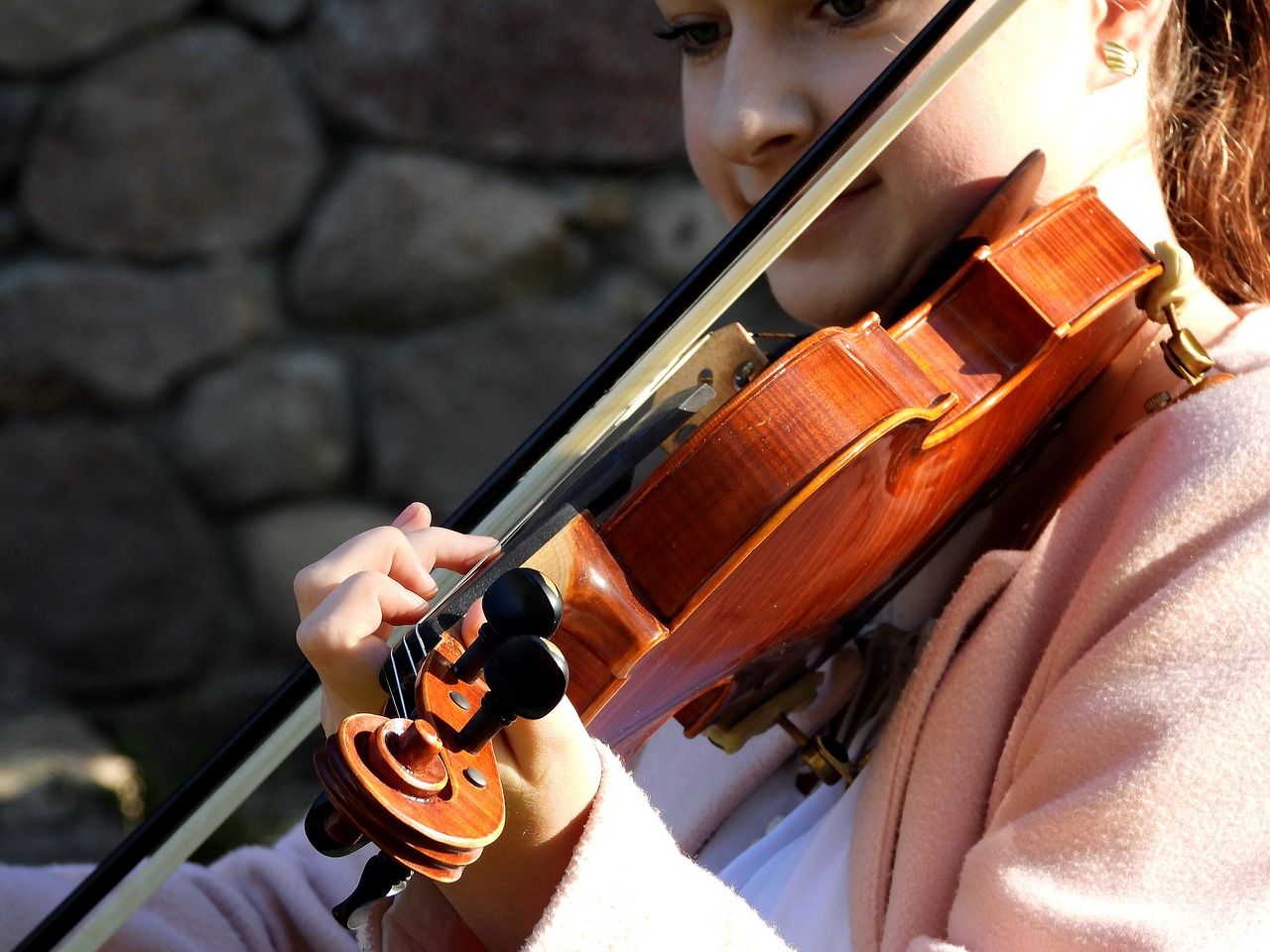 violinist  violin  playing the violin free photo