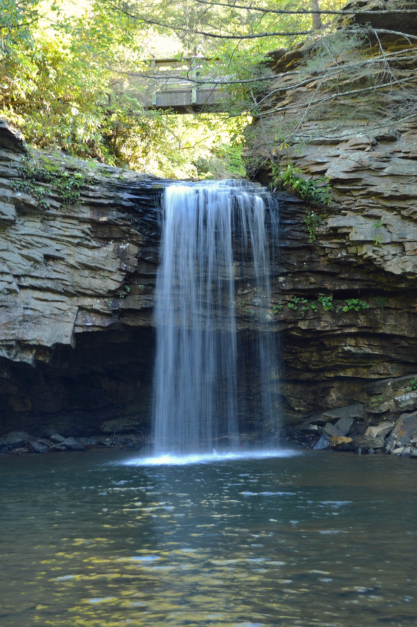 virginia waterfall mountains free photo