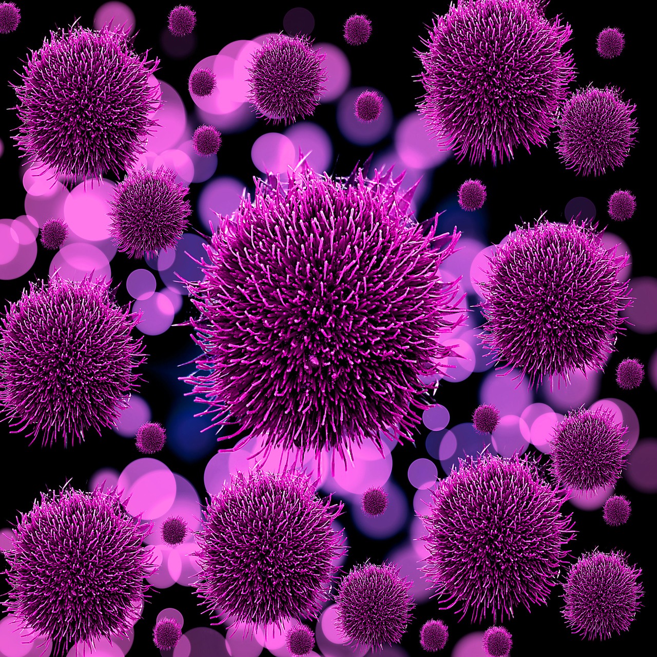 viruses germs background free photo