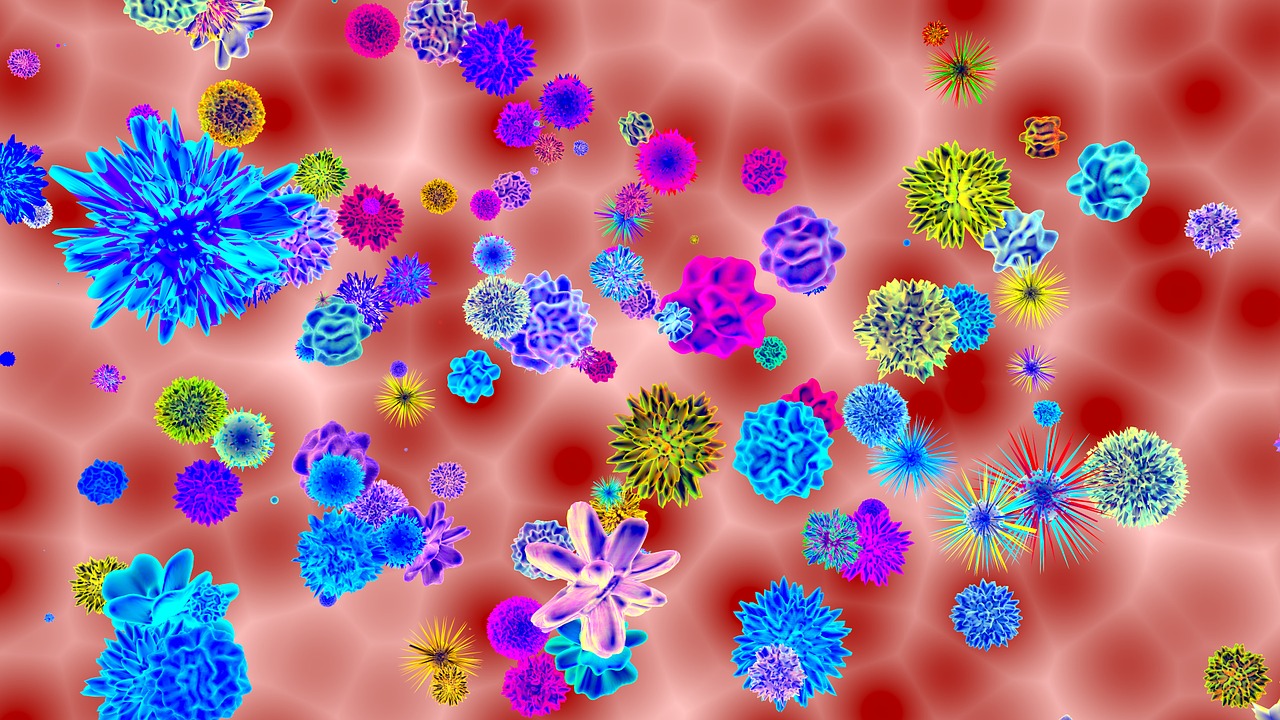 viruses abstract background free photo