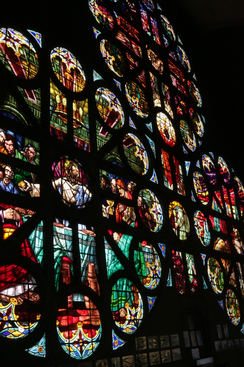 vitral mosaico catedral free photo
