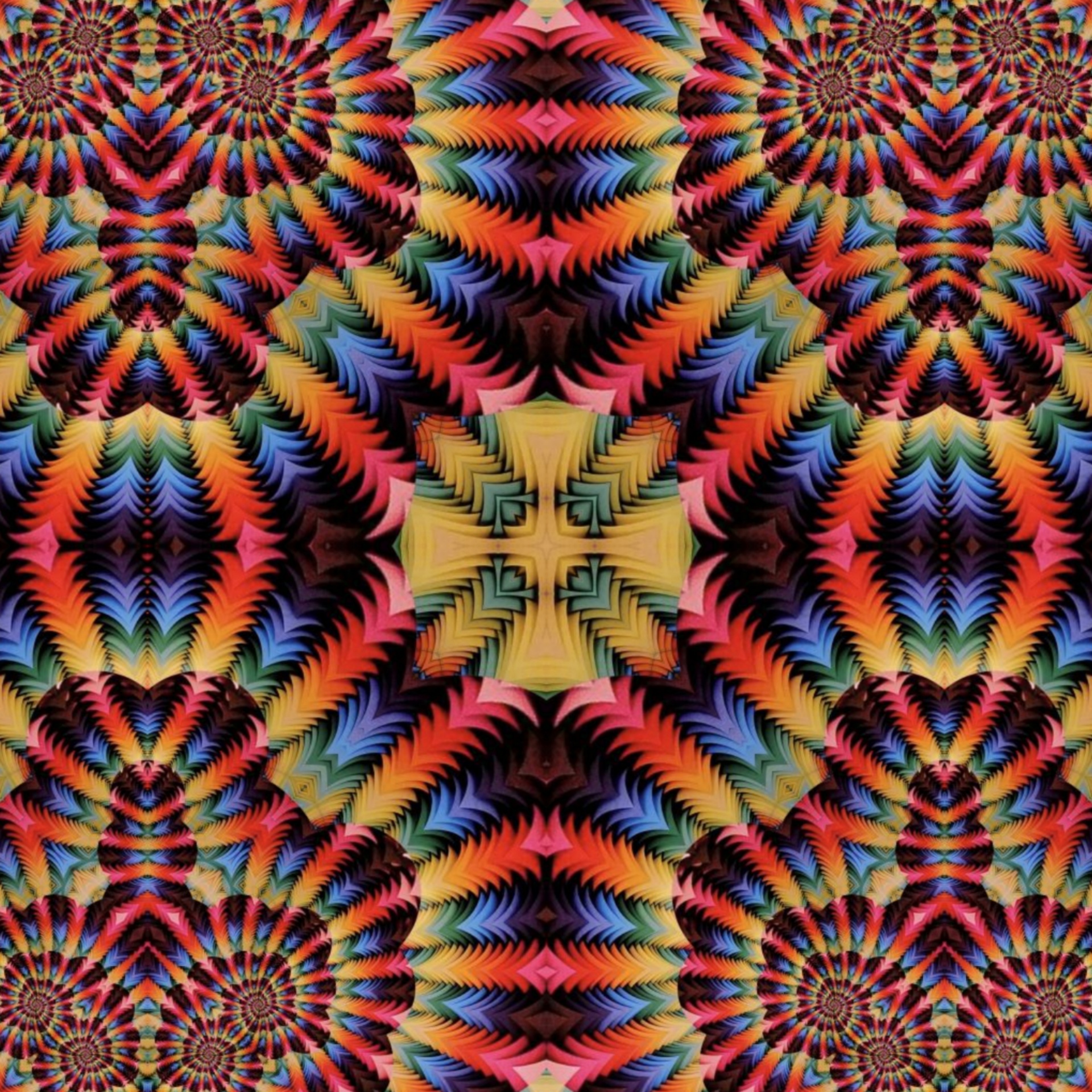 kaleidoscope pattern vibrant free photo