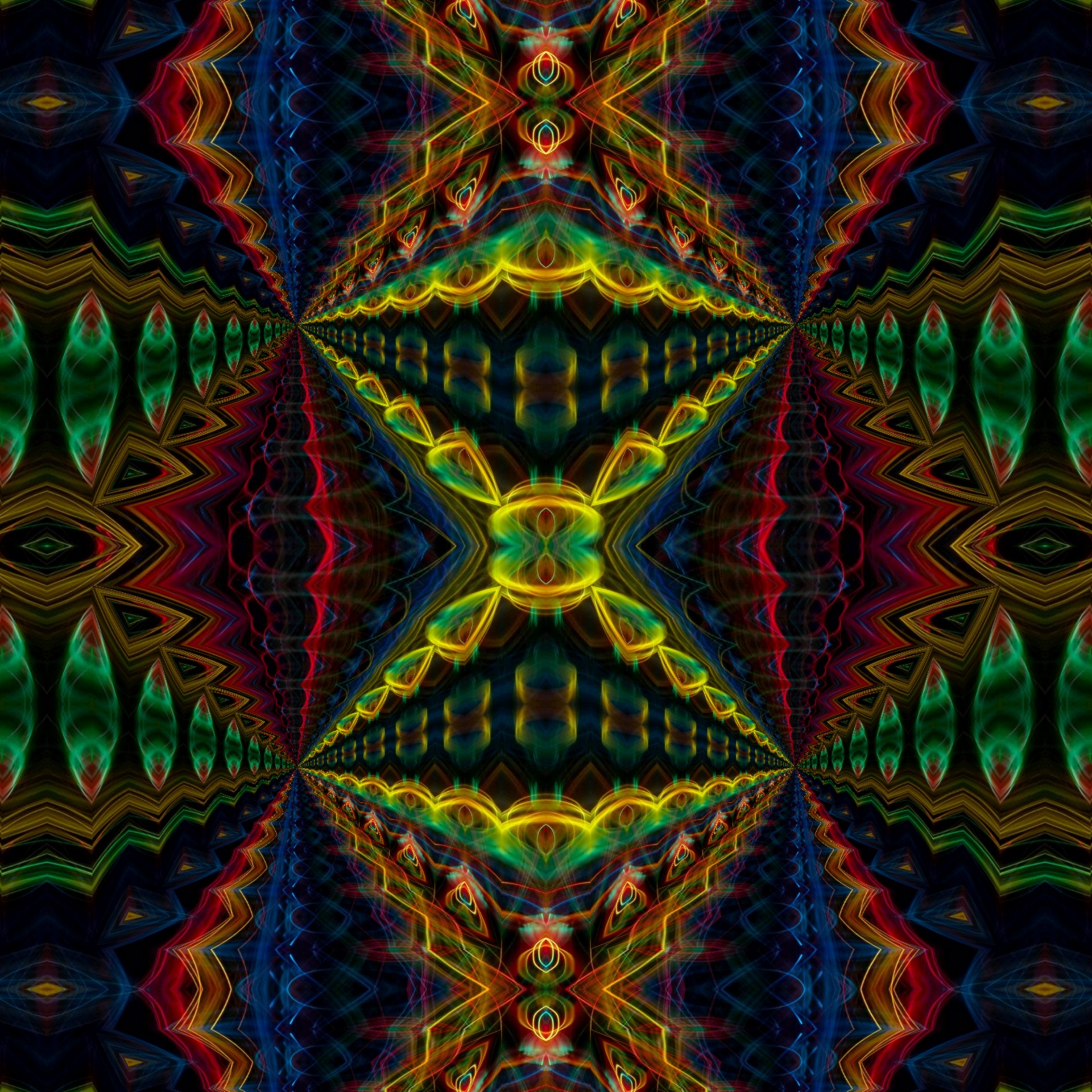 kaleidoscope pattern vibrant free photo