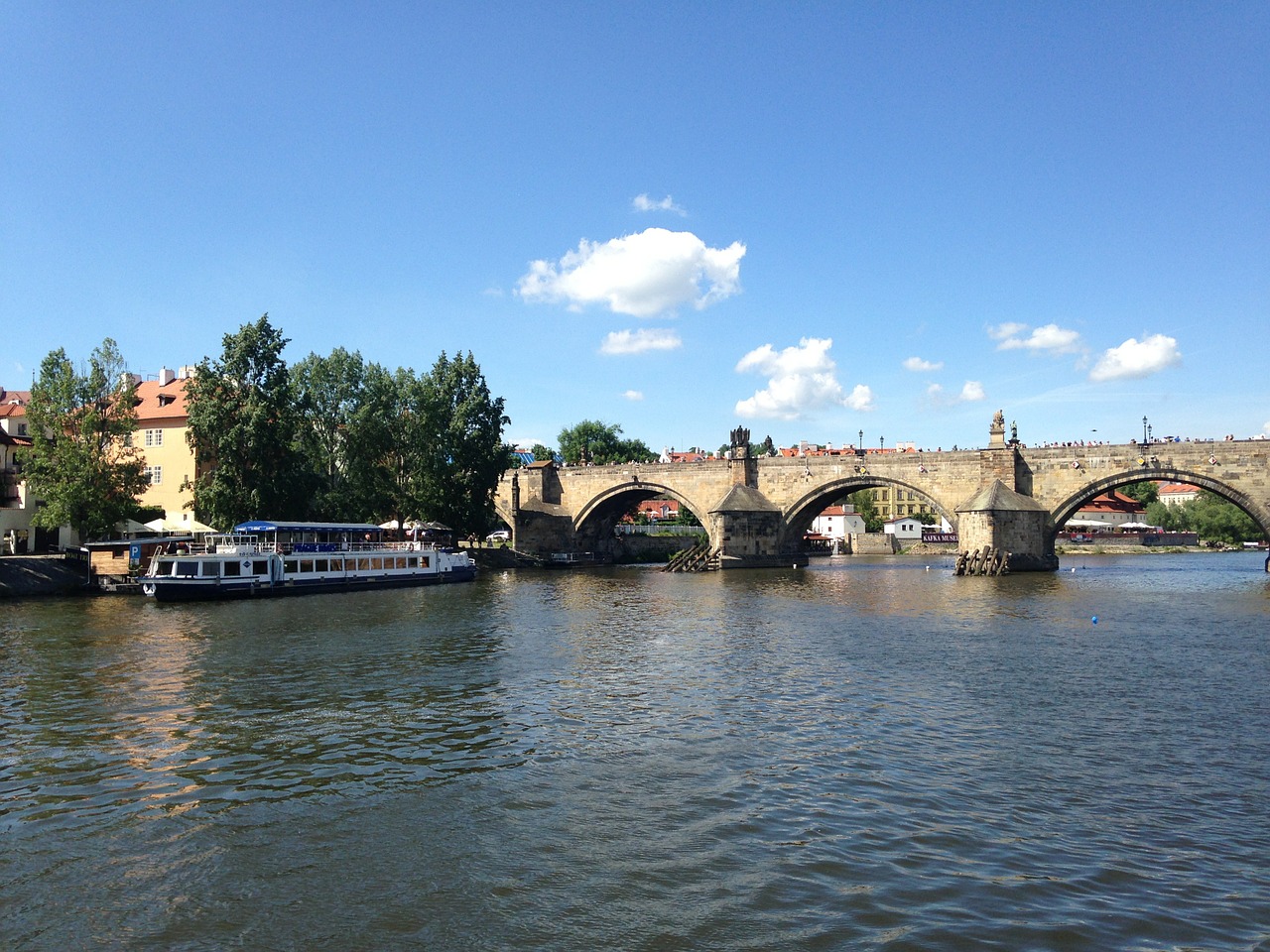 vltava prague steamer free photo