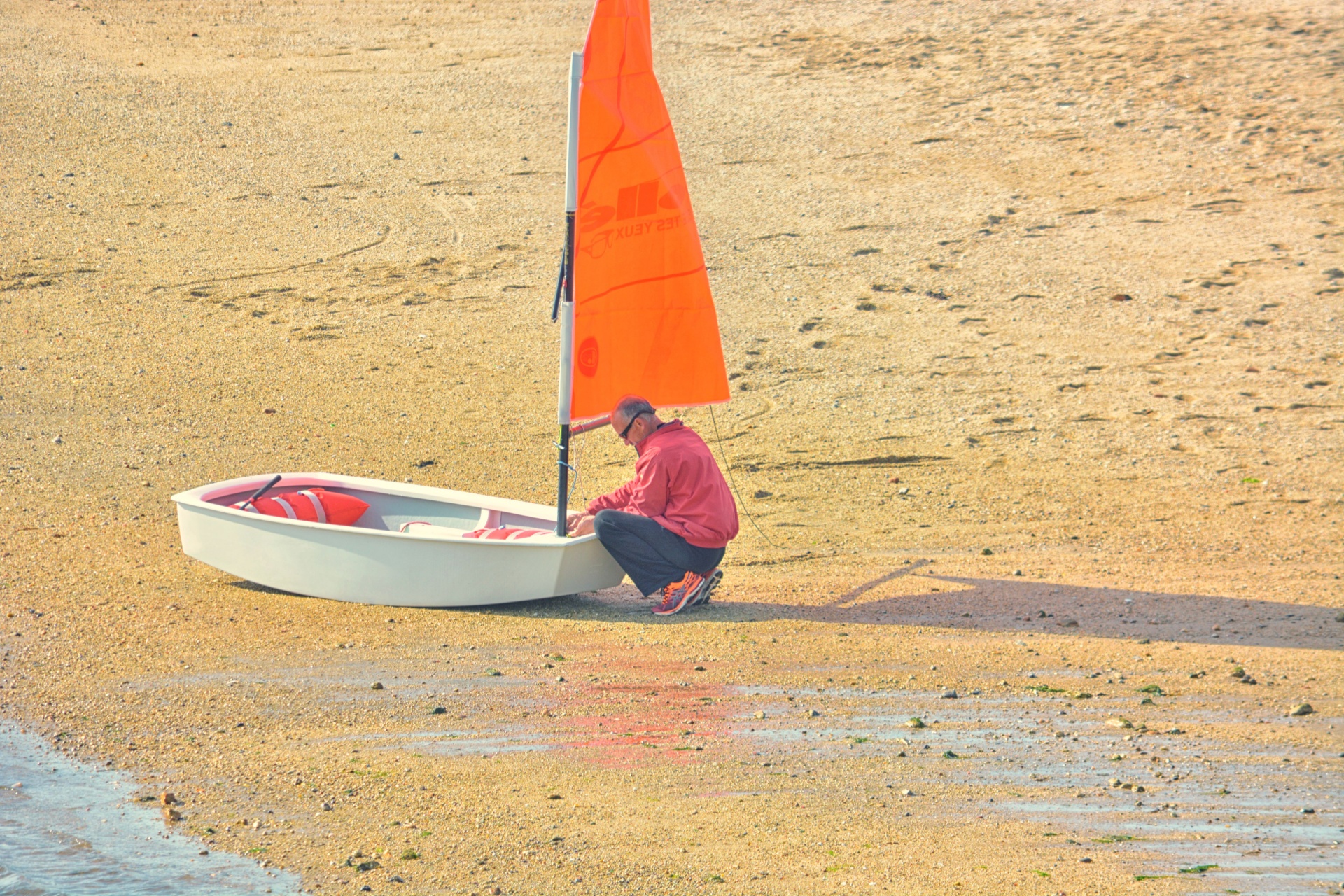 man person sailboat free photo