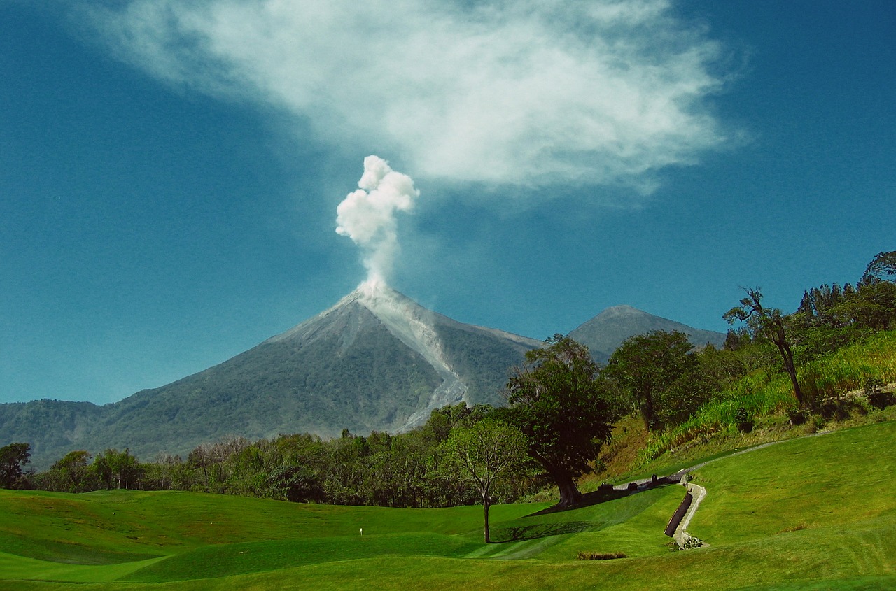 volcanic eruption volcano guatemala free photo