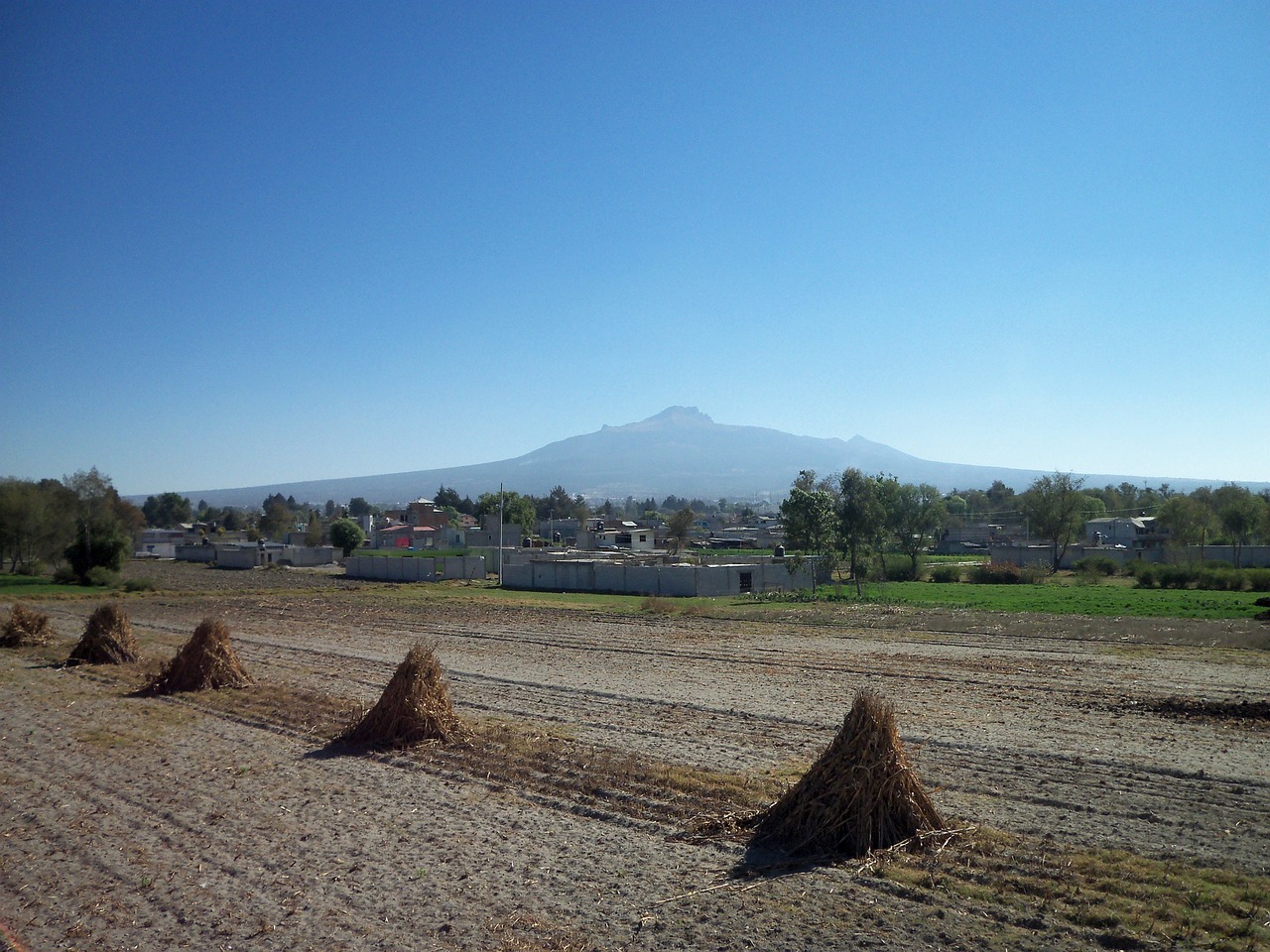 volcano earth grass free photo