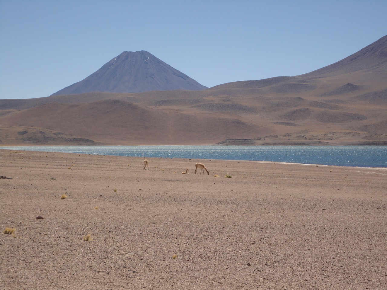 volcano lake landscape free photo