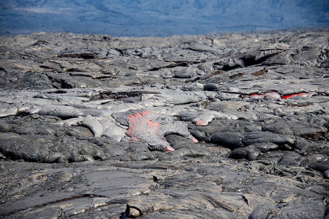 volcano lava flow free photo