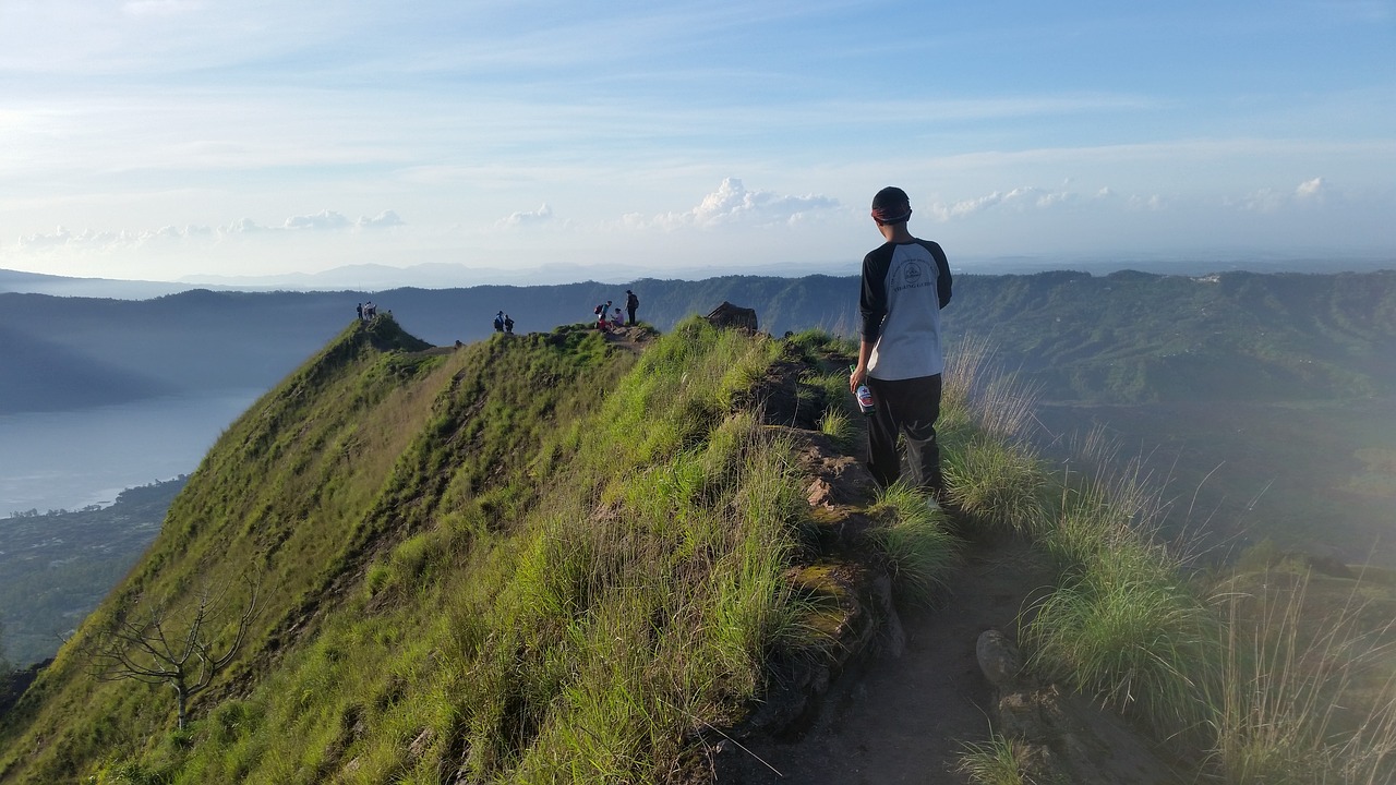 volcano bali holiday free photo