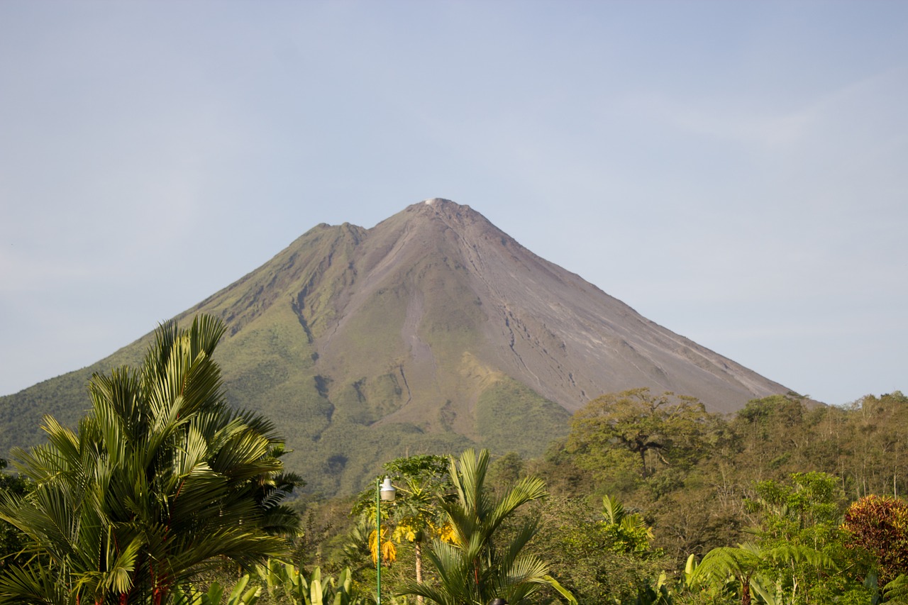 volcano nature costa rica free photo