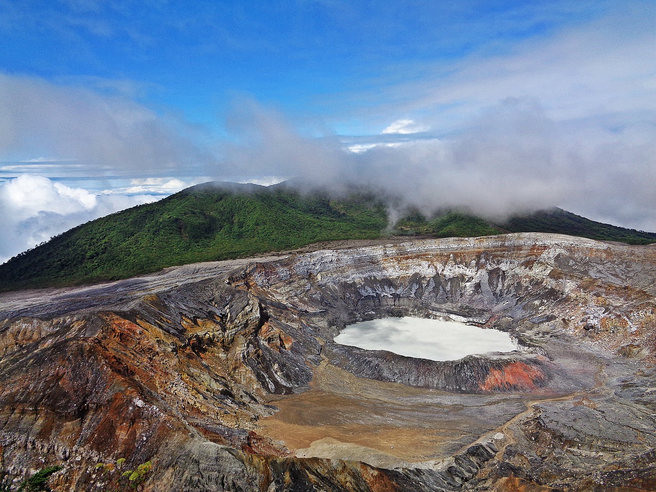 volcano poas costa rica free photo