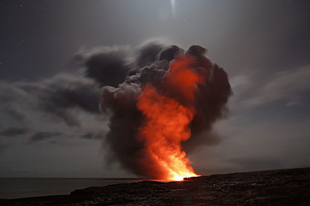 volcano hawaii lava free photo