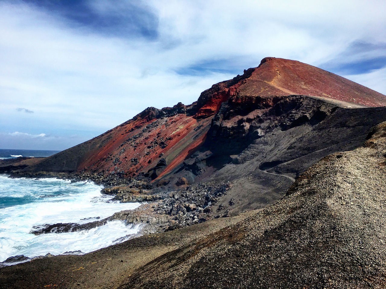 volcano lanzarote canary free photo