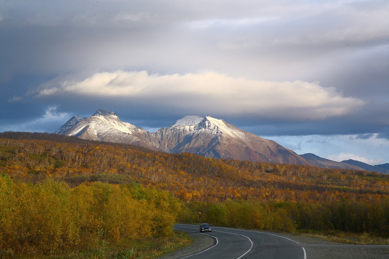 volcano mountains ridge free photo