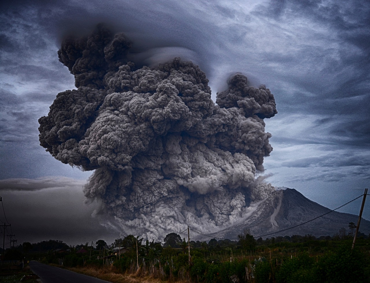 volcano explosion nature free photo