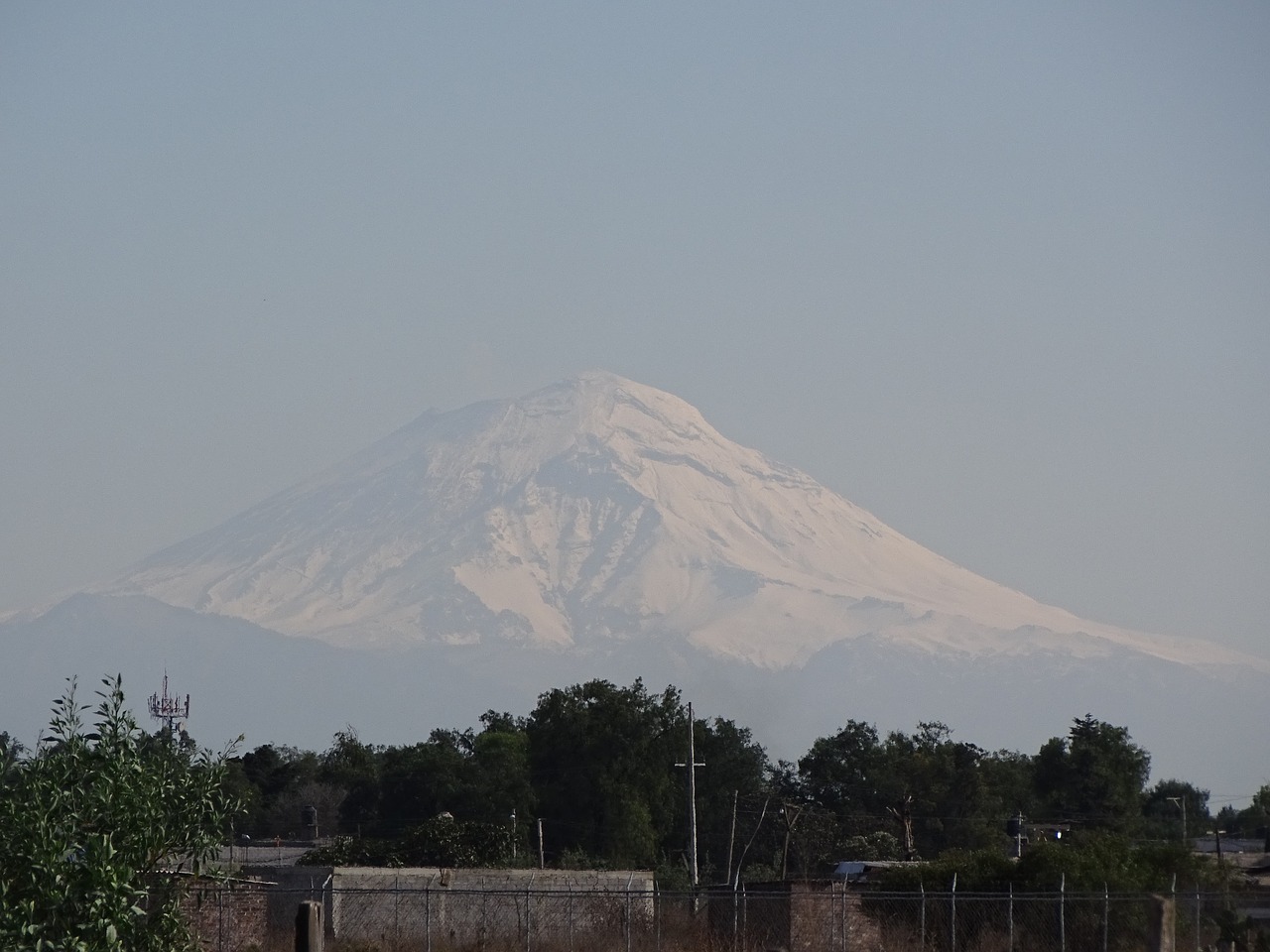 volcano snow mexico free photo