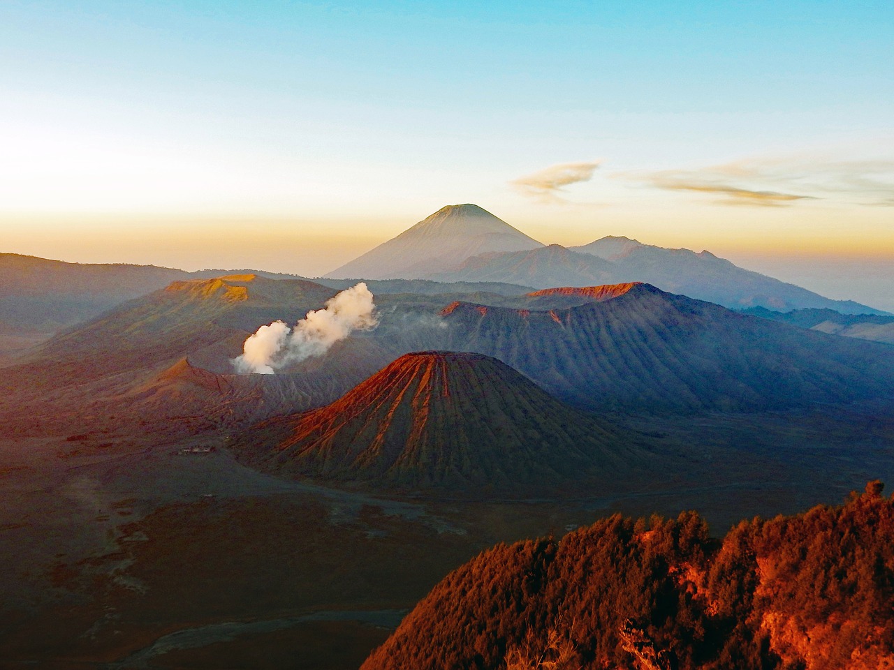 volcano  indonesia  nature free photo