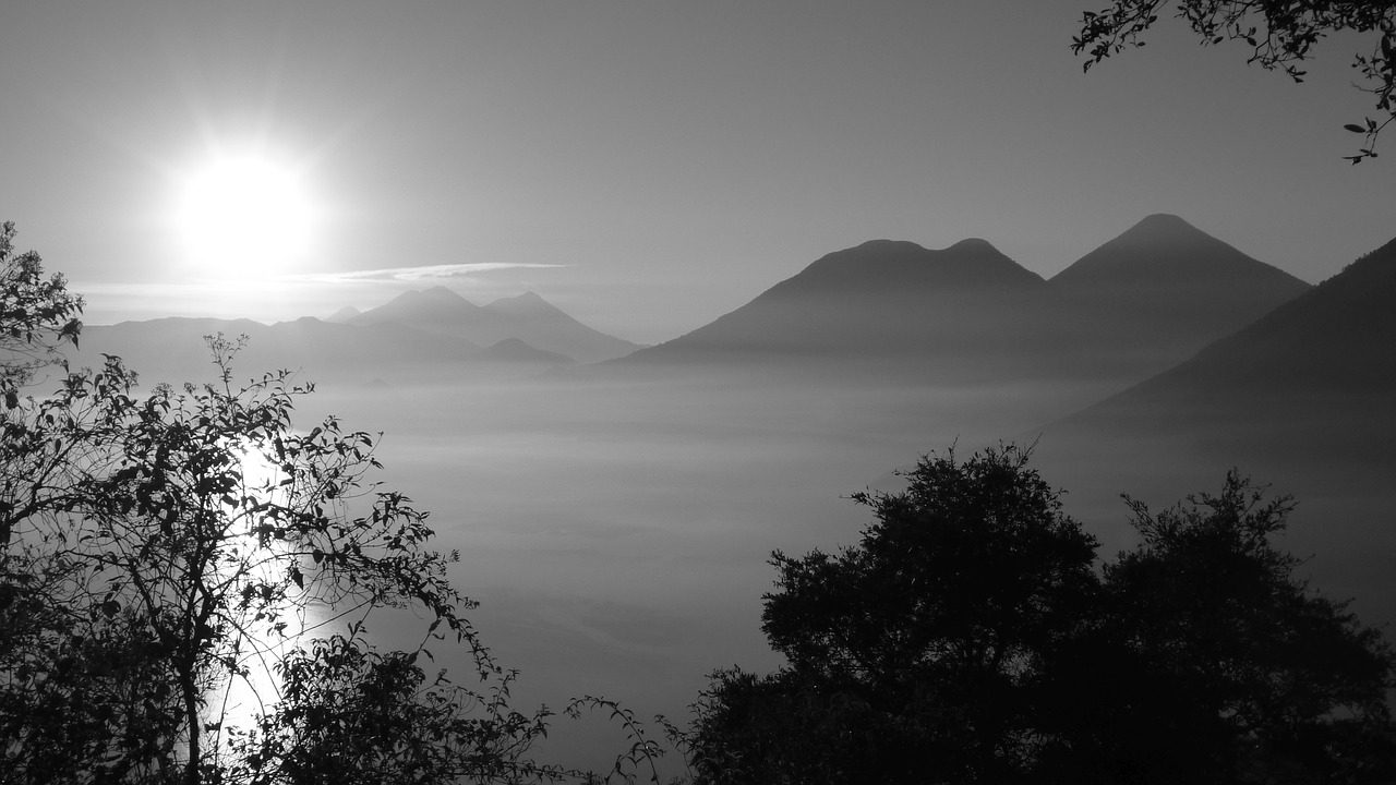 volcano  lake  guatemala free photo