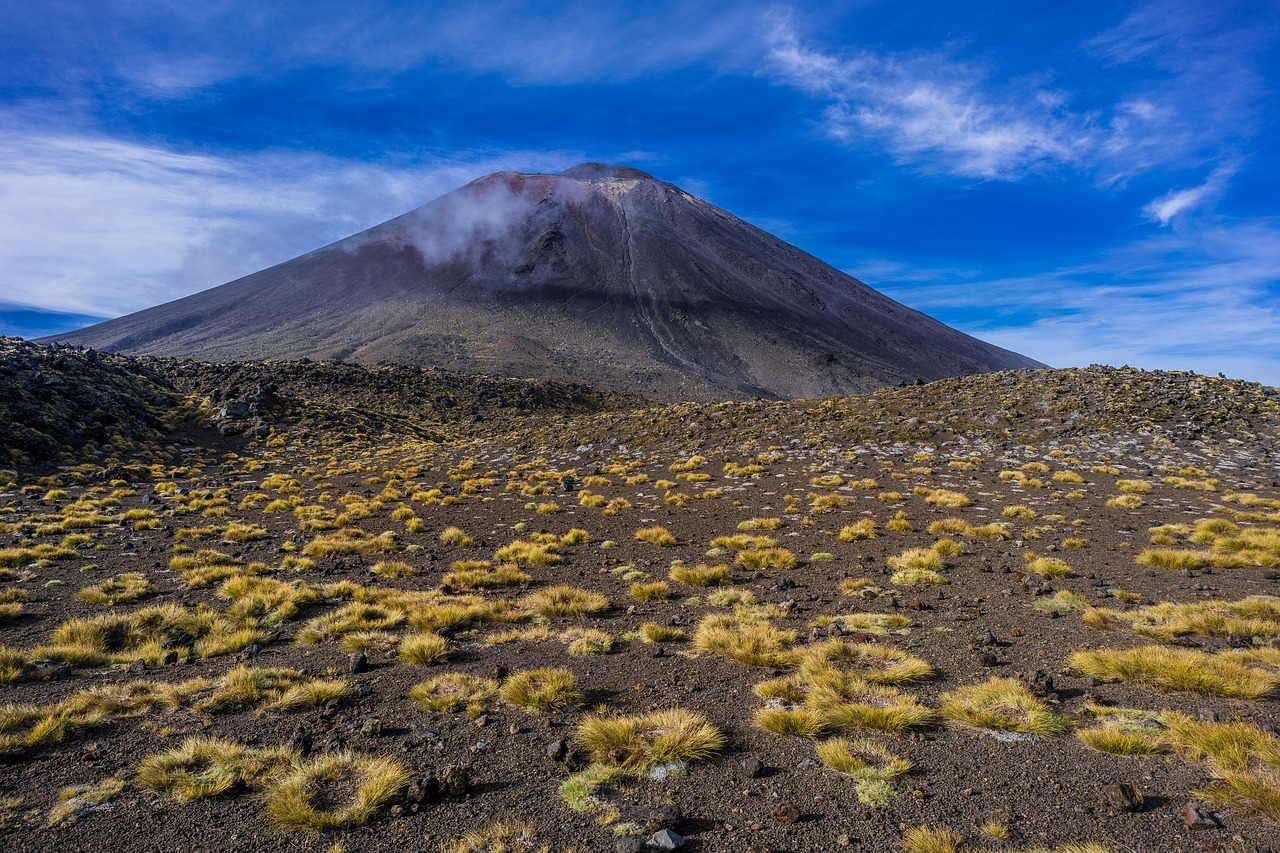 volcano  mount doom  new zealand free photo