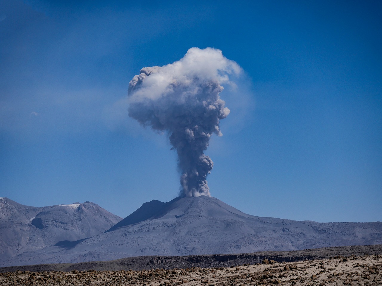 volcano  sabancaya  eruption free photo