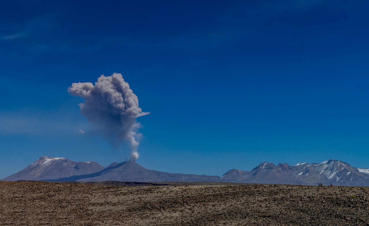 volcano  sabancaya  eruption free photo