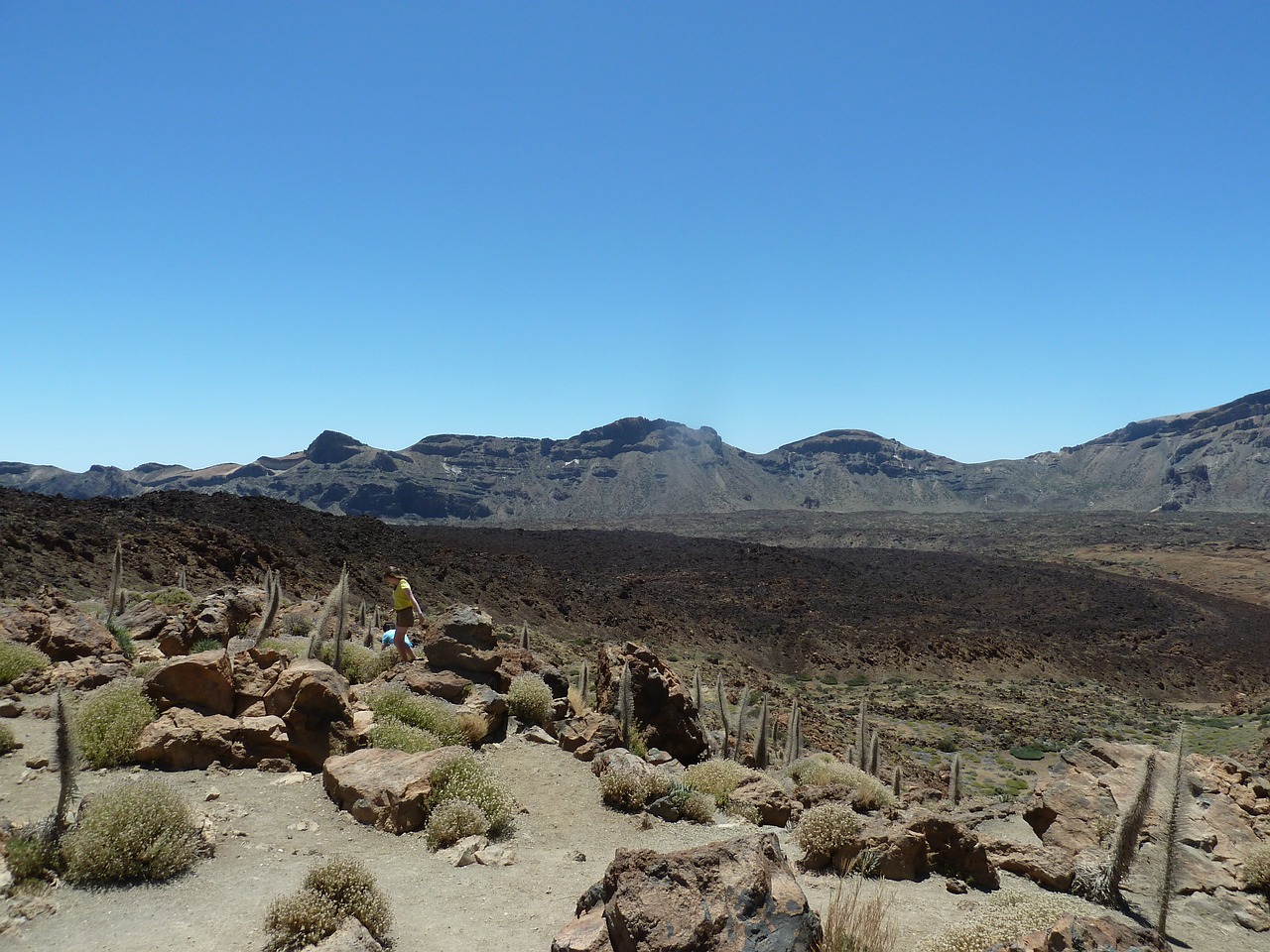 volcano caldera sky free photo