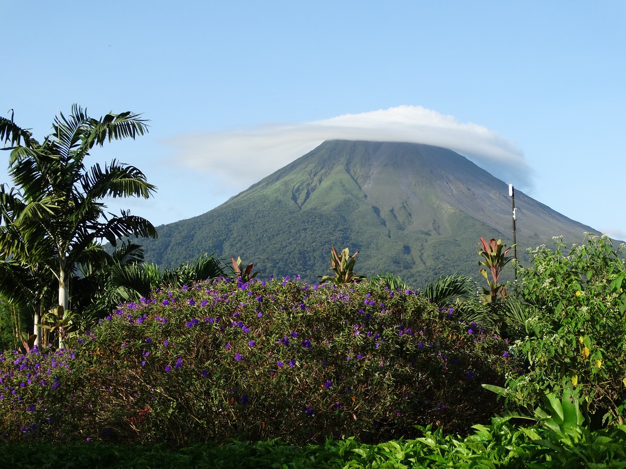 volcano costa rica mountain free photo