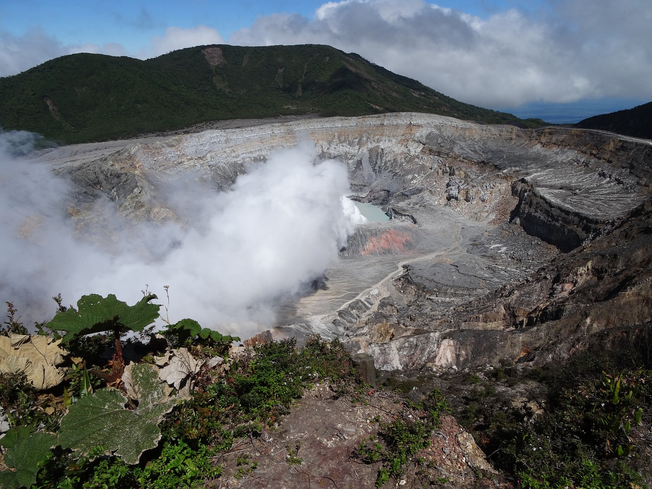 volcano poás costa rica central america free photo