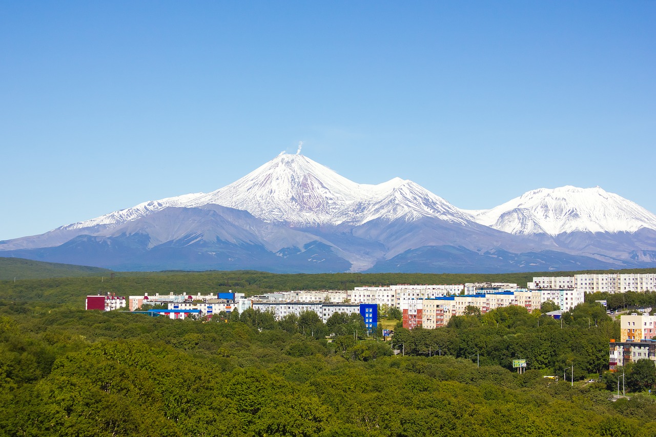 volcanoes mountains nature free photo