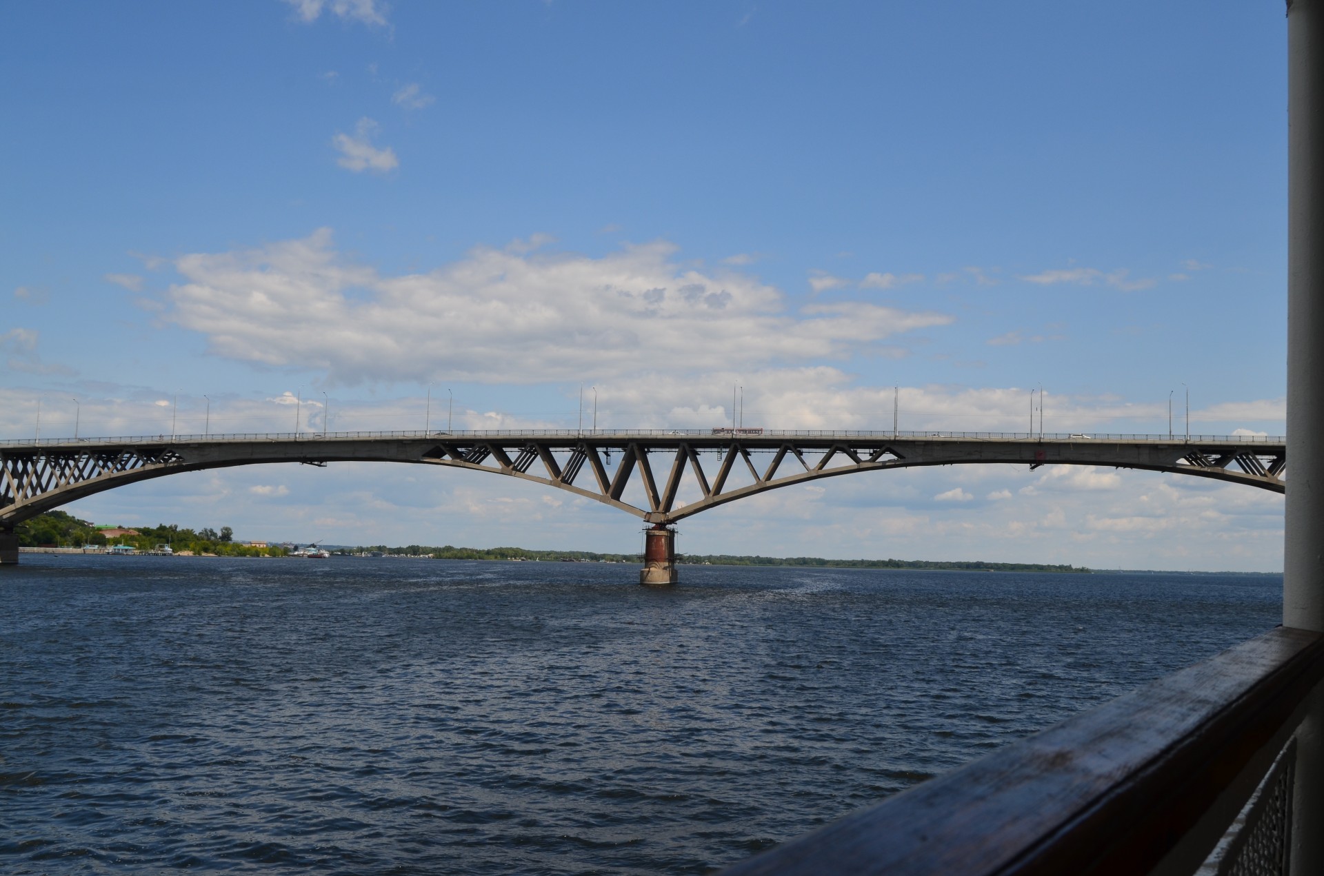 volga river bridge free photo