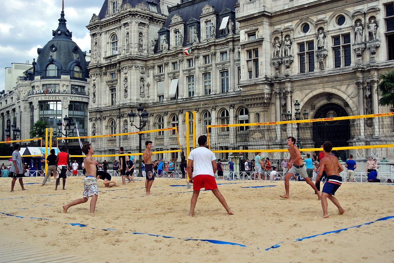 volleyball beach volleyball urban free photo