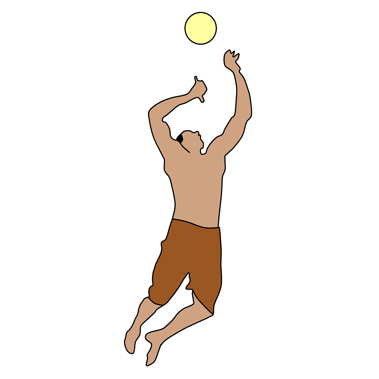 volleyball jumping air free photo