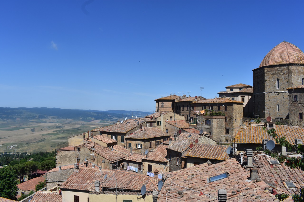 volterra  landscape  tuscany free photo