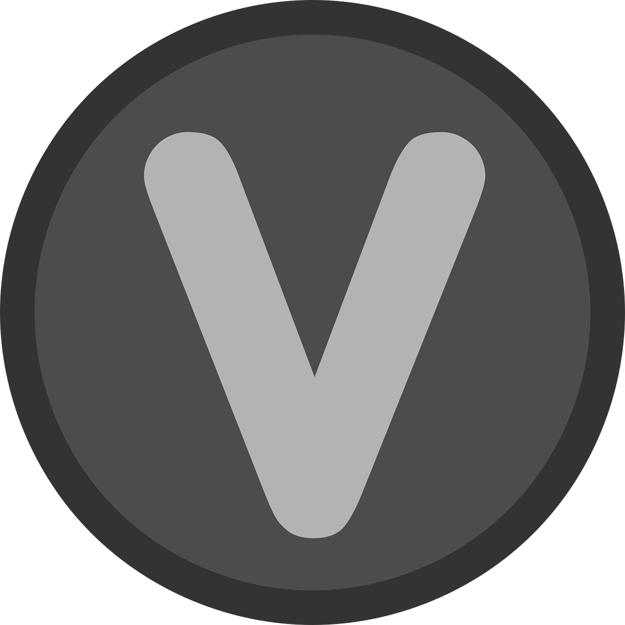 volunteer logo voluntary logo letter v in a circle free photo