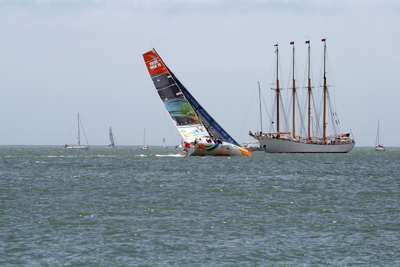 volvo open race in 2012 lisbon regatta free photo