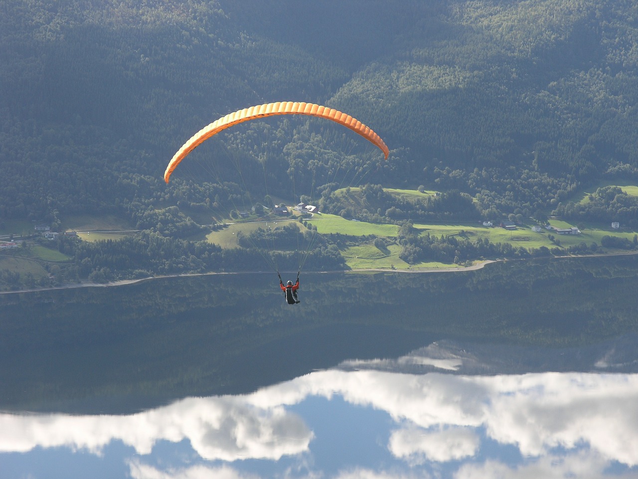 voss hang gliding sport free photo