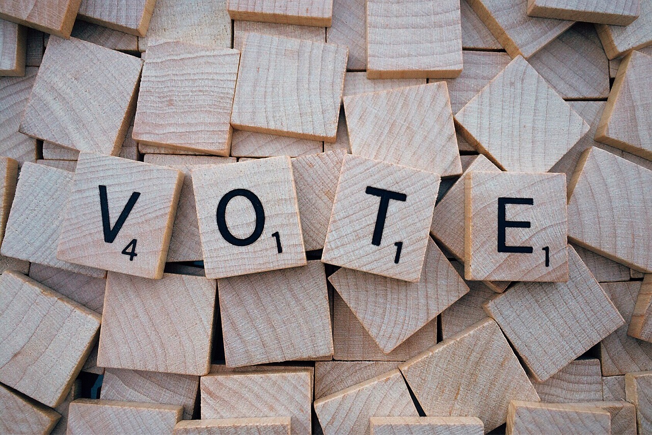 vote word letters free photo