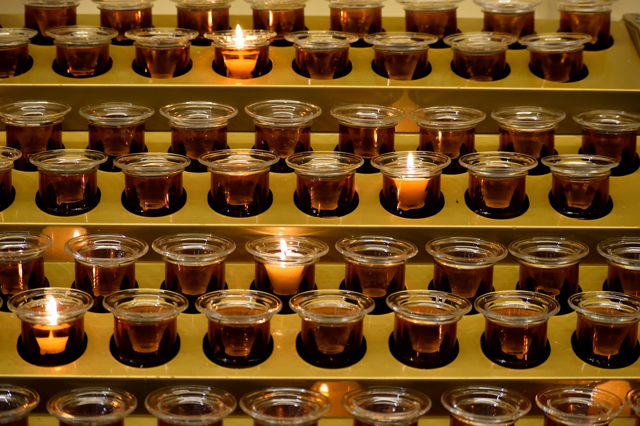 votive candles spiritual holy free photo