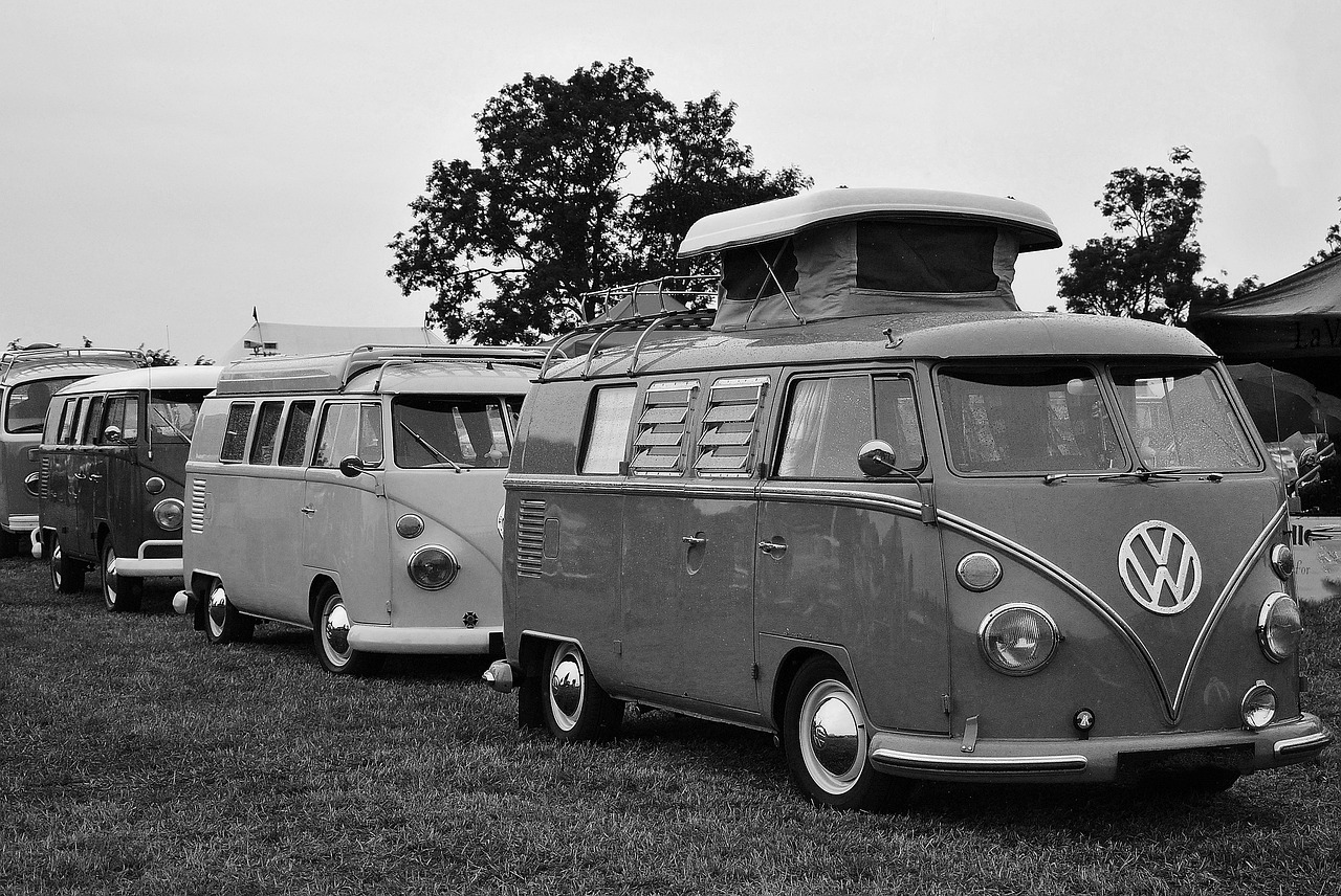 vw camper vintage car free photo
